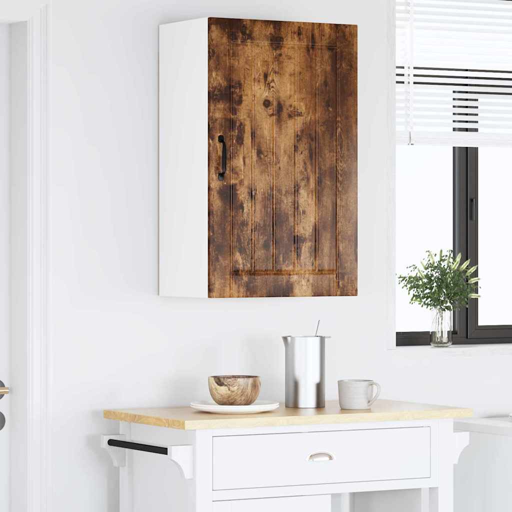 vidaXL Κρεμαστό ντουλάπι κουζίνας Καπνιστό Δρύς 50 x 31 x 80 εκ.