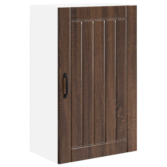 vidaXL Ντουλάπα Τοίχου LUCCA Καφέ Ξύλο Δρυός 50 x 31 x 80 εκ.