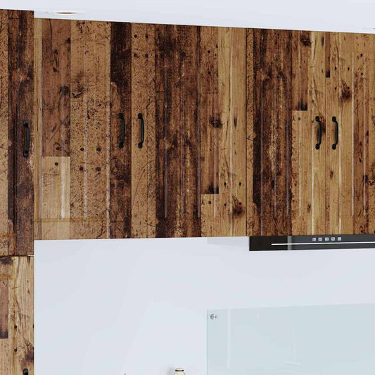 vidaXL Κρεμαστό ντουλάπι κουζίνας με ράφι Παλιό Ξύλο 50 x 31 x 80 εκ.