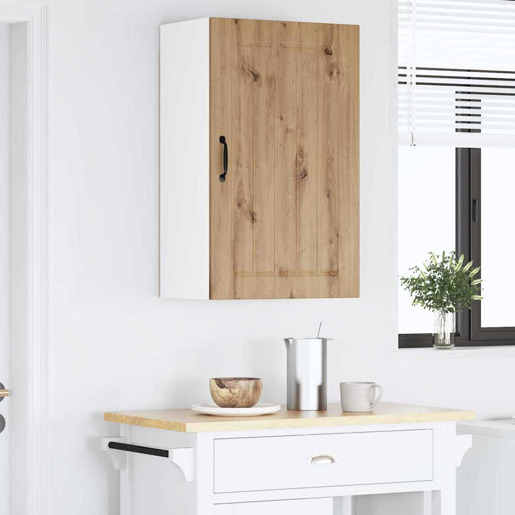 vidaXL Κρεμαστό ντουλάπι κουζίνας με ράφι Artisan Oak 50 x 31 x 80 εκ.