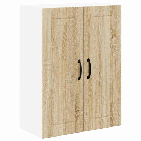 vidaXL Κρεμαστό ντουλάπι κουζίνας με ράφι Δρύς Sonoma 60 x 31 x 80 εκ.