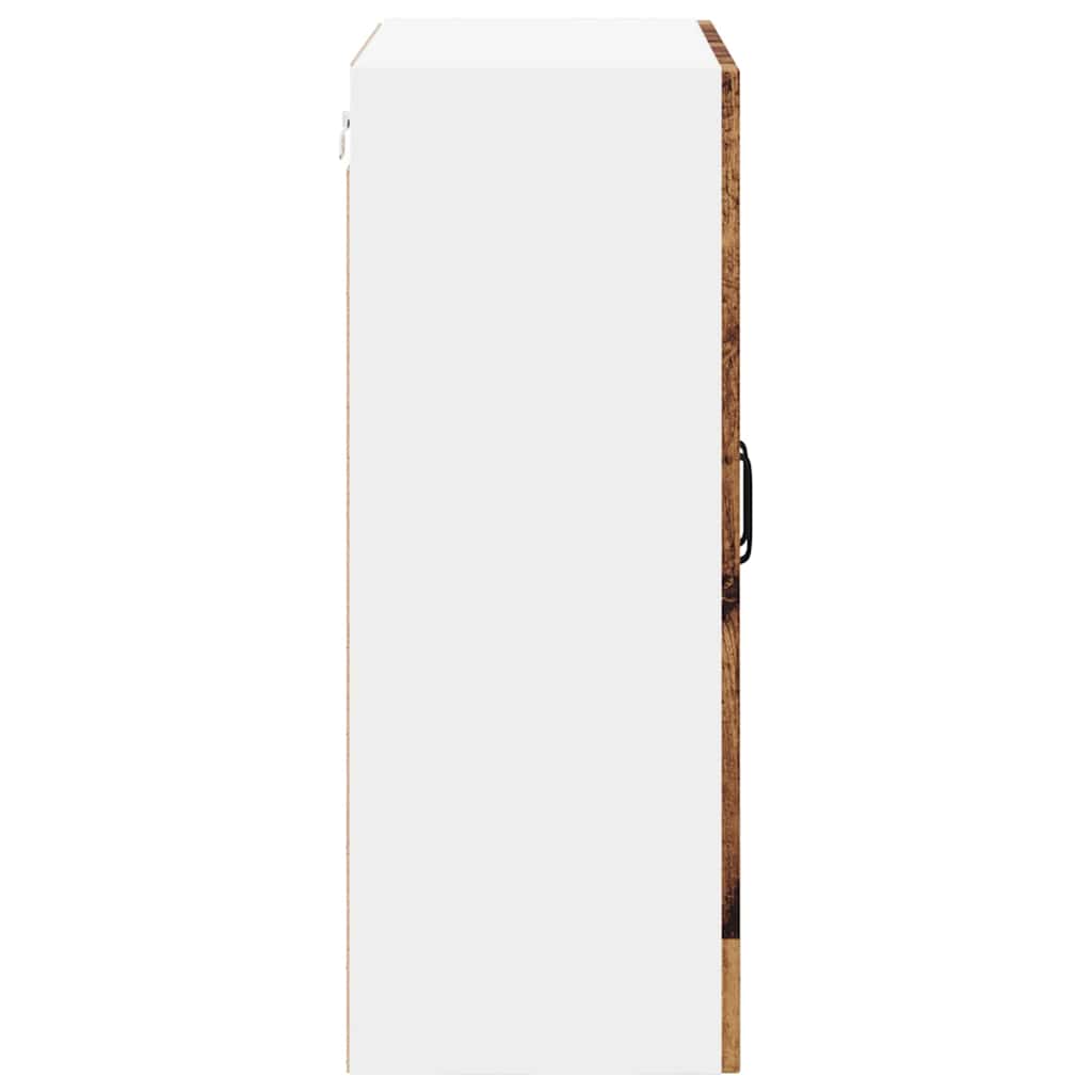 vidaXL Κρεμαστό ντουλάπι κουζίνας με ράφι Παλιό Ξύλο 60 x 31 x 80 εκ.