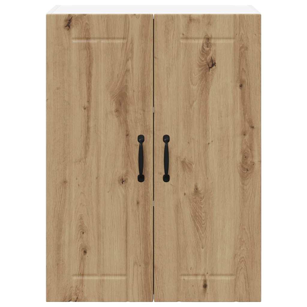 vidaXL Κρεμαστό ντουλάπι κουζίνας με ράφι Artisan Oak 60 x 31 x 80 εκ.