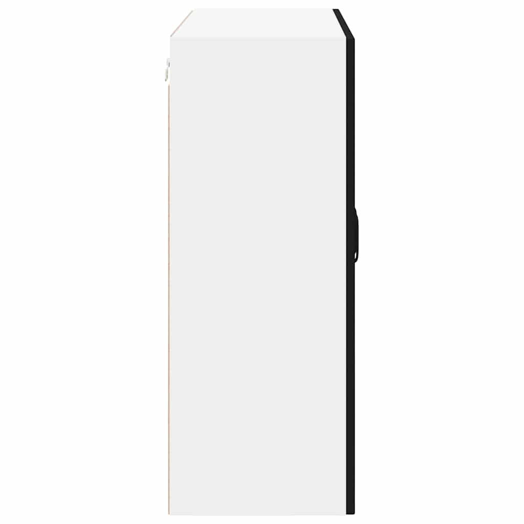 vidaXL Κρεμαστό ντουλάπι κουζίνας με ράφι Μαύρο 80 x 31 x 80 εκ.