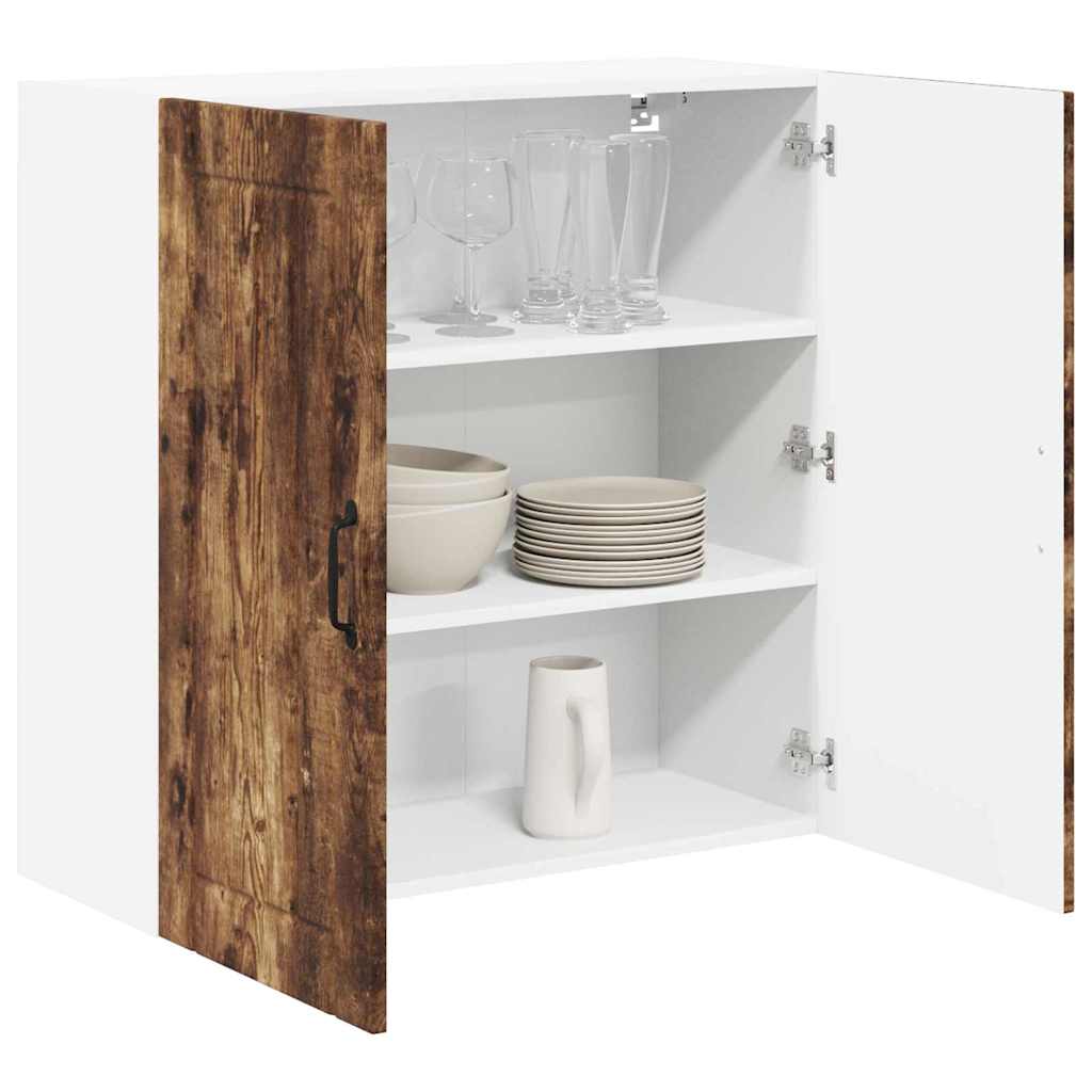 vidaXL Κρεμαστό ντουλάπι κουζίνας Καπνιστό Δρύς 80 x 31 x 80 εκ.