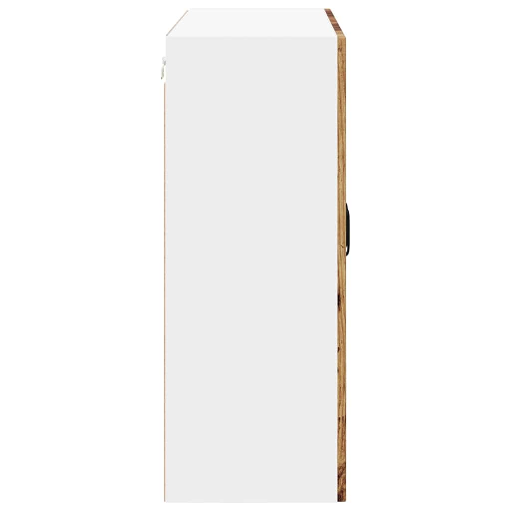 vidaXL Κρεμαστό ντουλάπι κουζίνας με ράφι Παλιό Ξύλο 80 x 31 x 80 εκ.