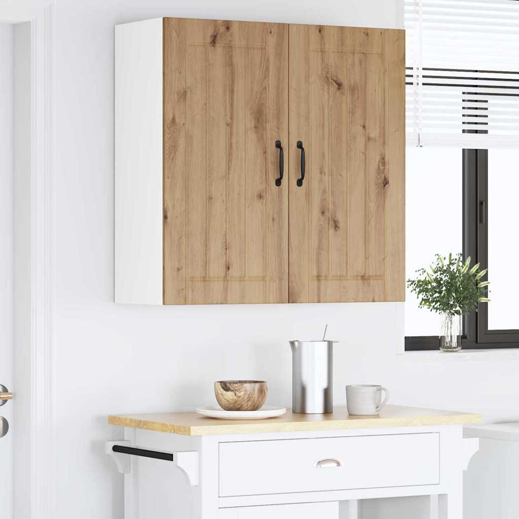vidaXL Κρεμαστό ντουλάπι κουζίνας με ράφι Artisan Oak 80 x 31 x 80 εκ.