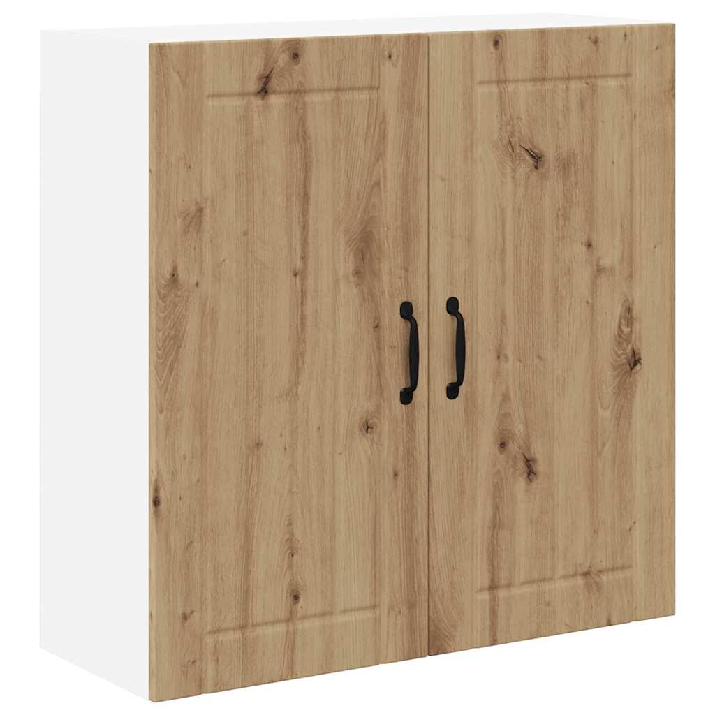 vidaXL Κρεμαστό ντουλάπι κουζίνας με ράφι Artisan Oak 80 x 31 x 80 εκ.