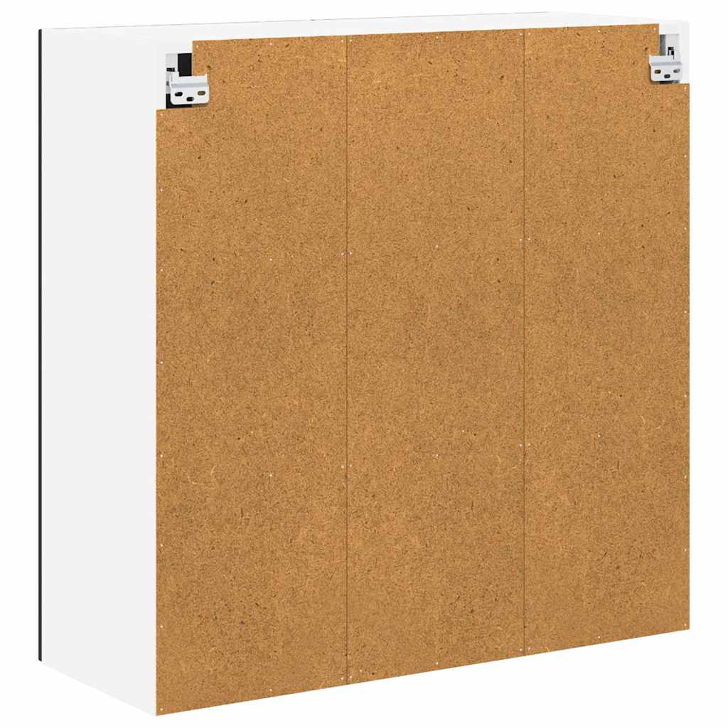 vidaXL Κρεμαστό ντουλάπι κουζίνας με ράφι Μαύρο 80 x 31 x 80 εκ.