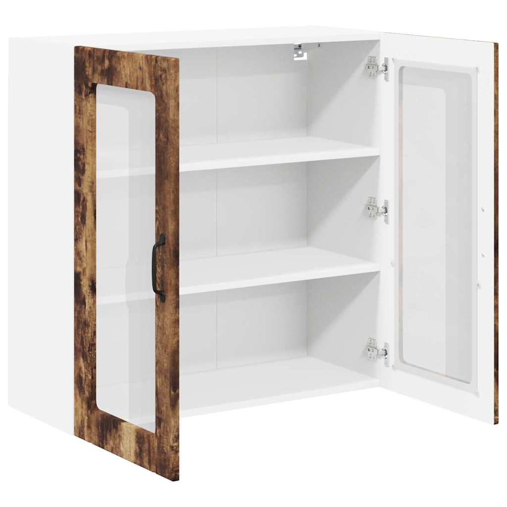 vidaXL Κρεμαστό ντουλάπι κουζίνας Καπνιστό Δρύς 80 x 31 x 80 εκ.