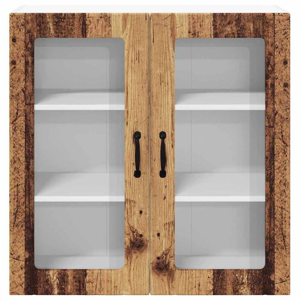 vidaXL Κρεμαστό ντουλάπι κουζίνας με ράφι Παλιό Ξύλο 80 x 31 x 80 εκ.