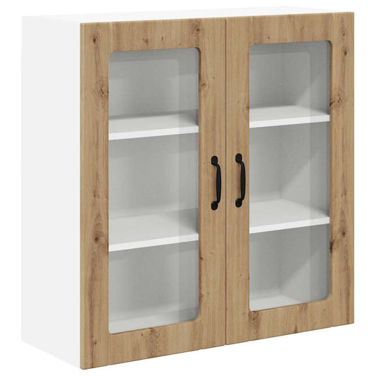 vidaXL Κρεμαστό ντουλάπι κουζίνας με ράφι Artisan Oak 80 x 31 x 80 εκ.