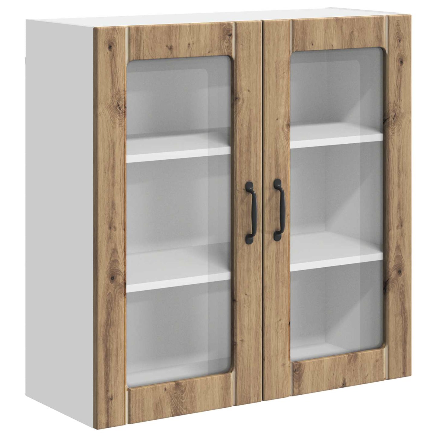 vidaXL Κρεμαστό ντουλάπι κουζίνας με ράφι Artisan Oak 80 x 31 x 80 εκ.