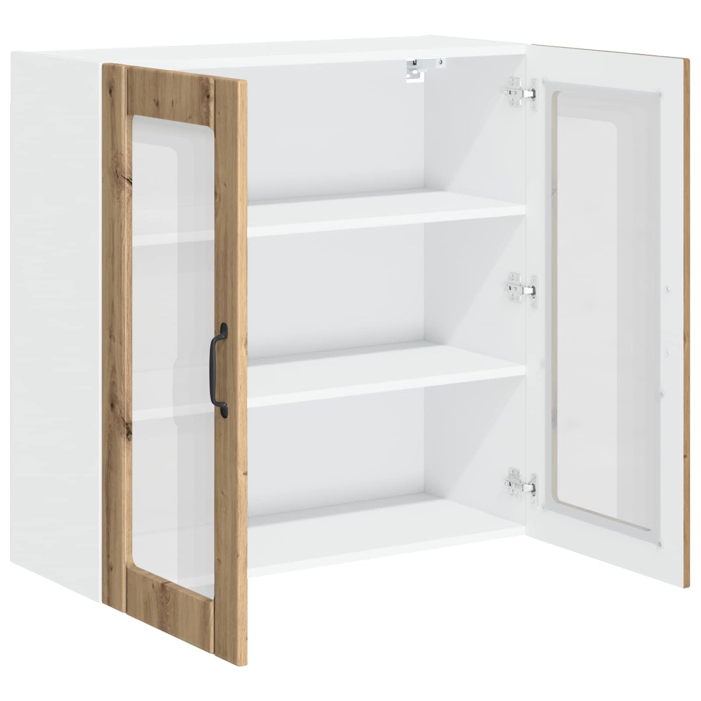 vidaXL Κρεμαστό ντουλάπι κουζίνας με ράφι Artisan Oak 80 x 31 x 80 εκ.
