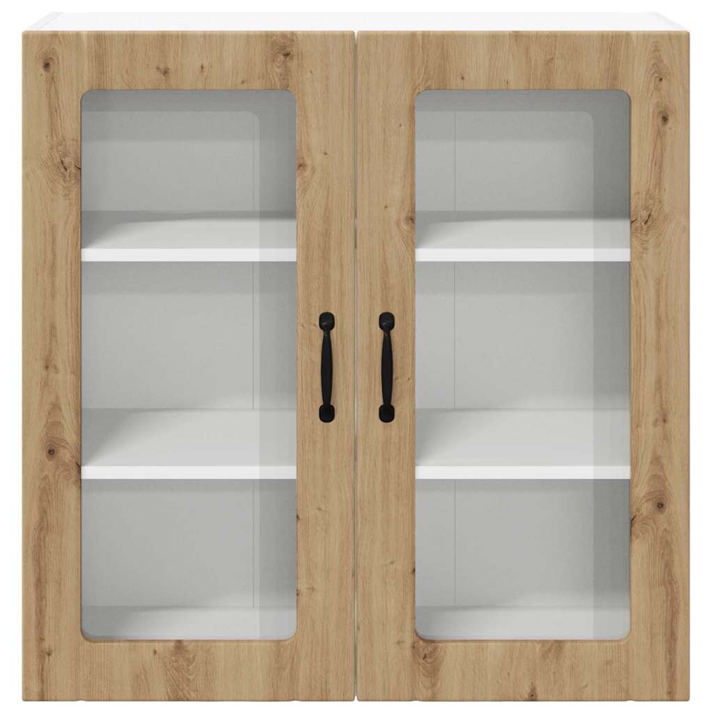 vidaXL Κρεμαστό ντουλάπι κουζίνας με ράφι Artisan Oak 80 x 31 x 80 εκ.