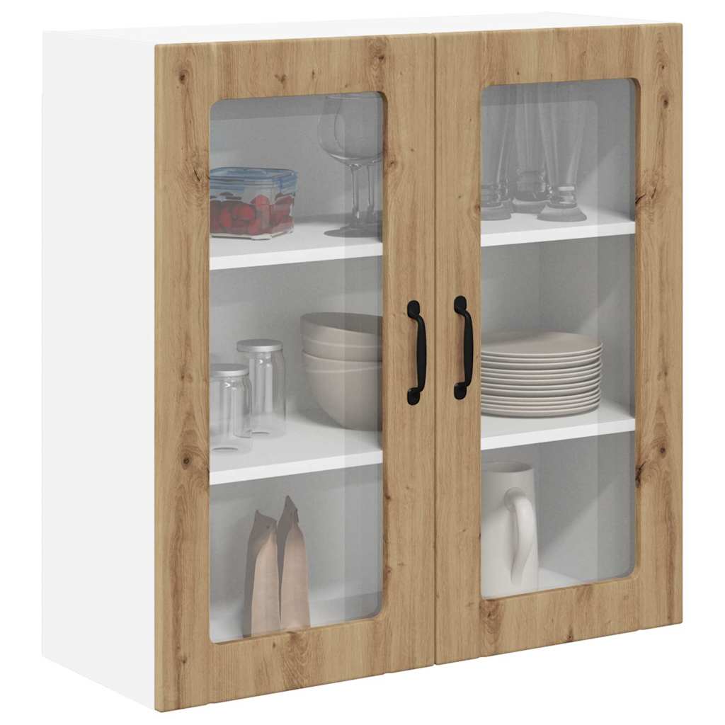 vidaXL Κρεμαστό ντουλάπι κουζίνας με ράφι Artisan Oak 80 x 31 x 80 εκ.