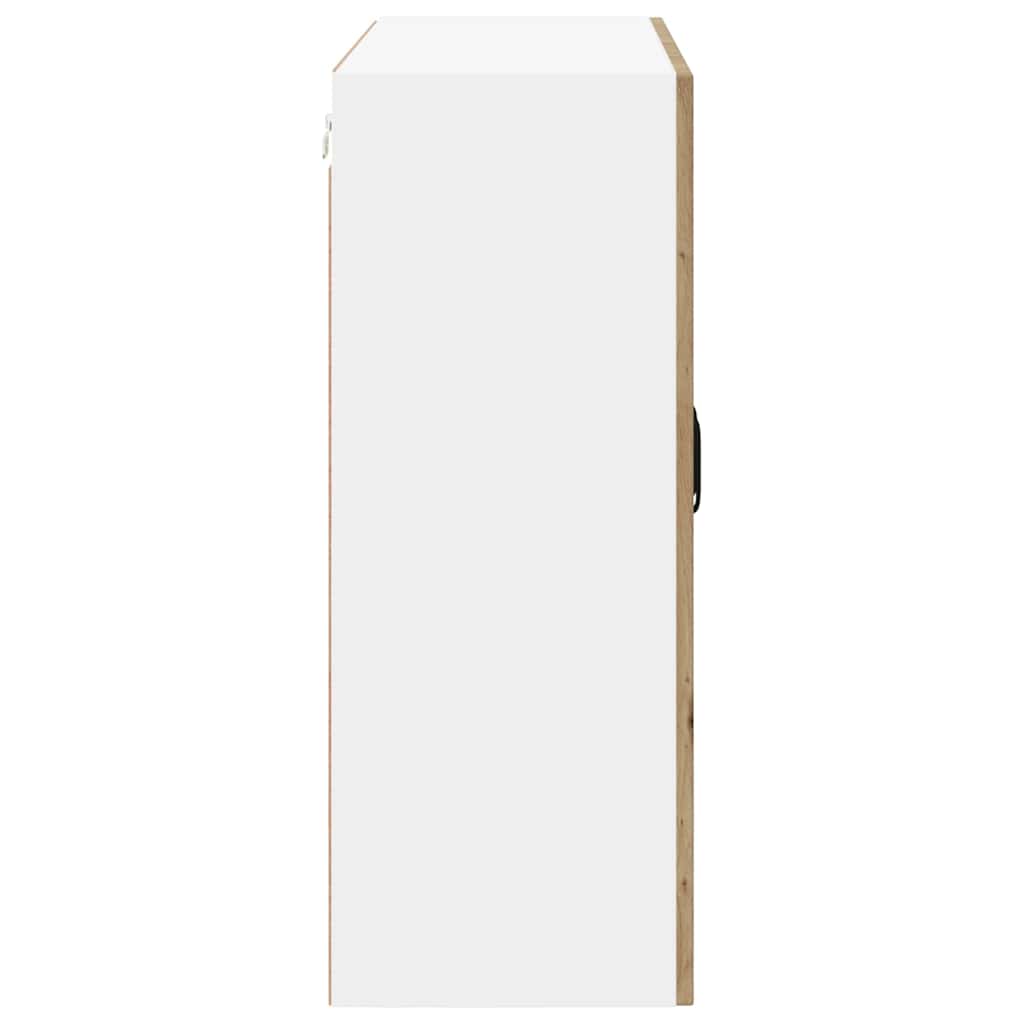 vidaXL Κρεμαστό ντουλάπι κουζίνας με ράφι Artisan Oak 80 x 31 x 80 εκ.