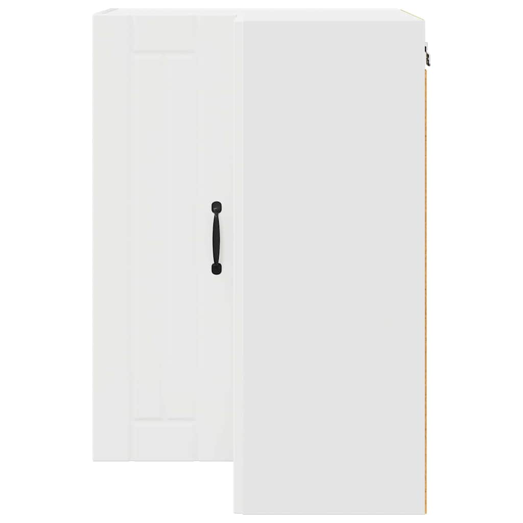 vidaXL Κρεμαστό ντουλάπι κουζίνας με ράφι Λευκό 57 x 57 x 80 εκ.