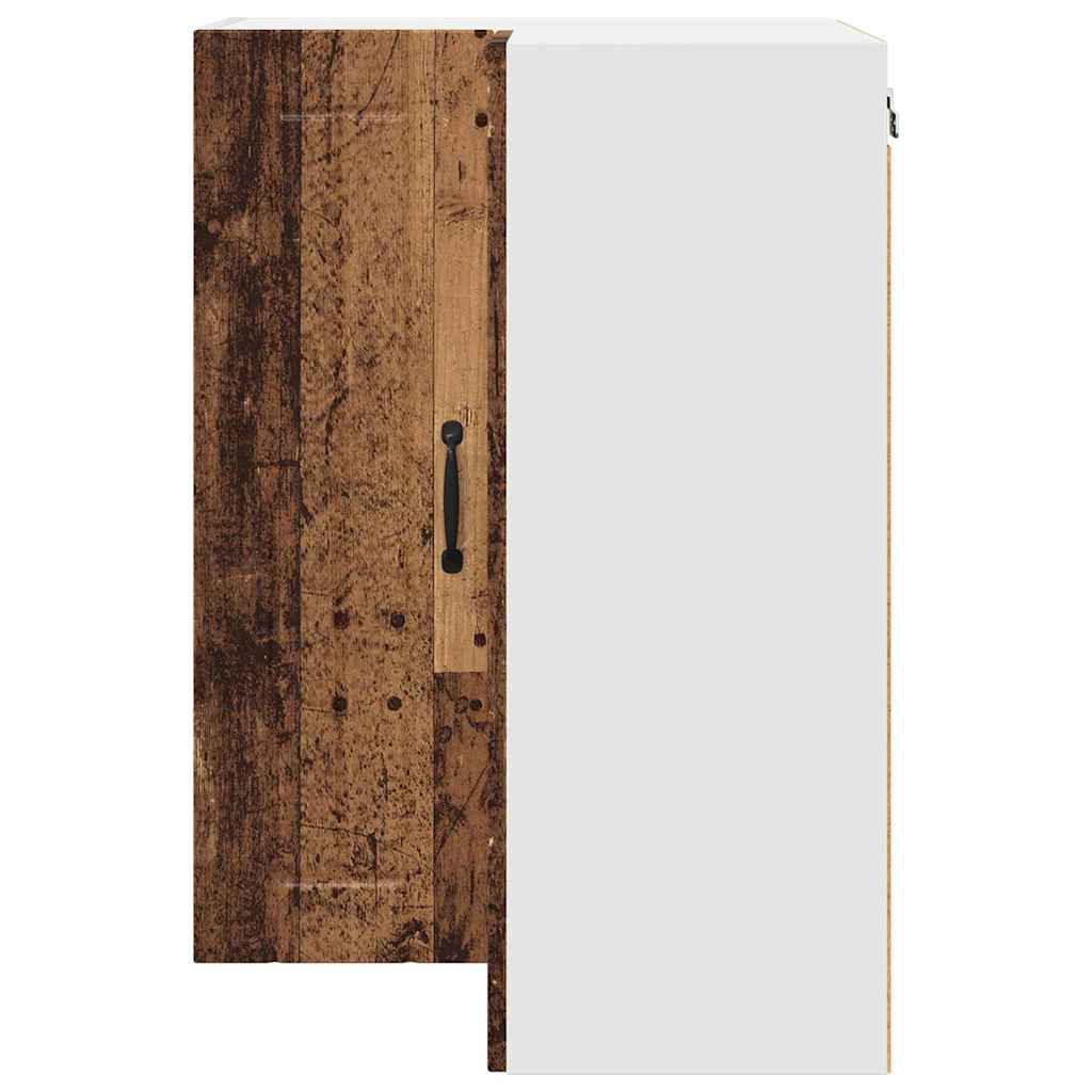 vidaXL Κρεμαστό ντουλάπι κουζίνας με ράφι Παλιό Ξύλο 57 x 57 x 80 εκ.