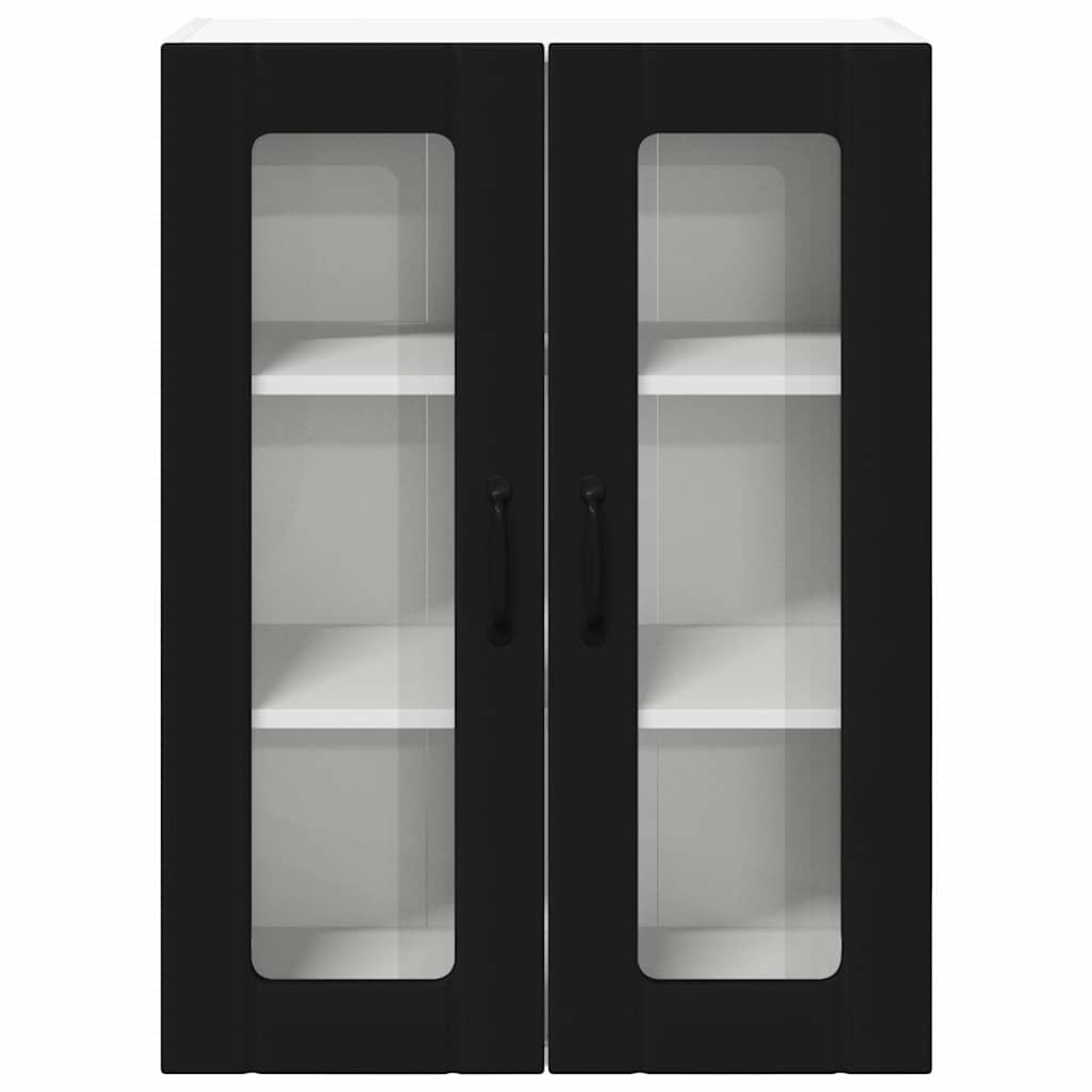 vidaXL Ντουλάπα Κουζίνας Μαύρο 60 x 31 x 80 εκ. Επεξεργασμένο ξύλο