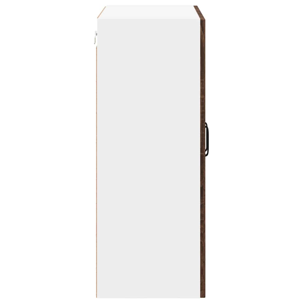 vidaXL Κρεμαστό ντουλάπι κουζίνας με ράφι Καφέ δρυς 60 x 31 x 80 εκ.