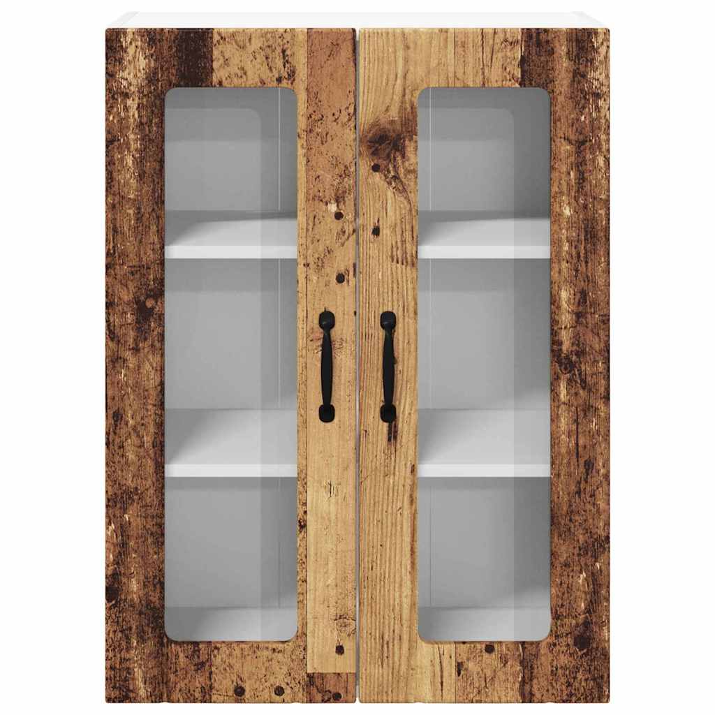 vidaXL Κρεμαστό ντουλάπι κουζίνας με ράφι Παλιό Ξύλο 60 x 31 x 80 εκ.