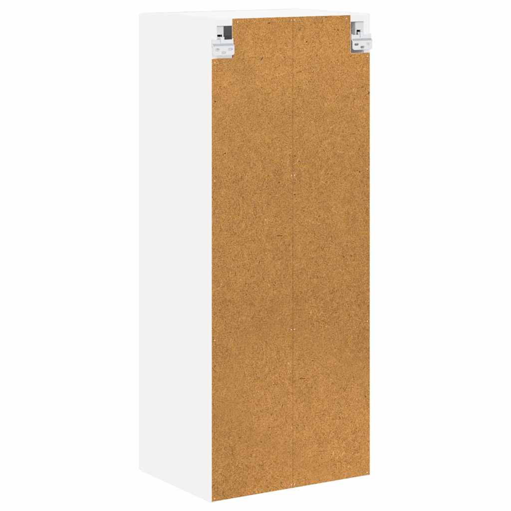 vidaXL Κρεμαστό ντουλάπι κουζίνας με ράφι Λευκό 40 x 31 x 100 εκ.