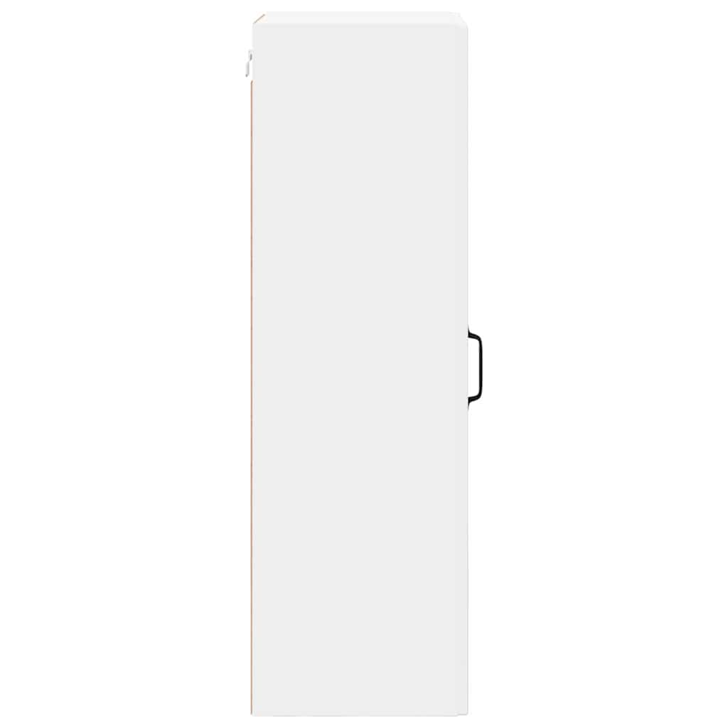 vidaXL Κρεμαστό ντουλάπι κουζίνας με ράφι Λευκό 40 x 31 x 100 εκ.