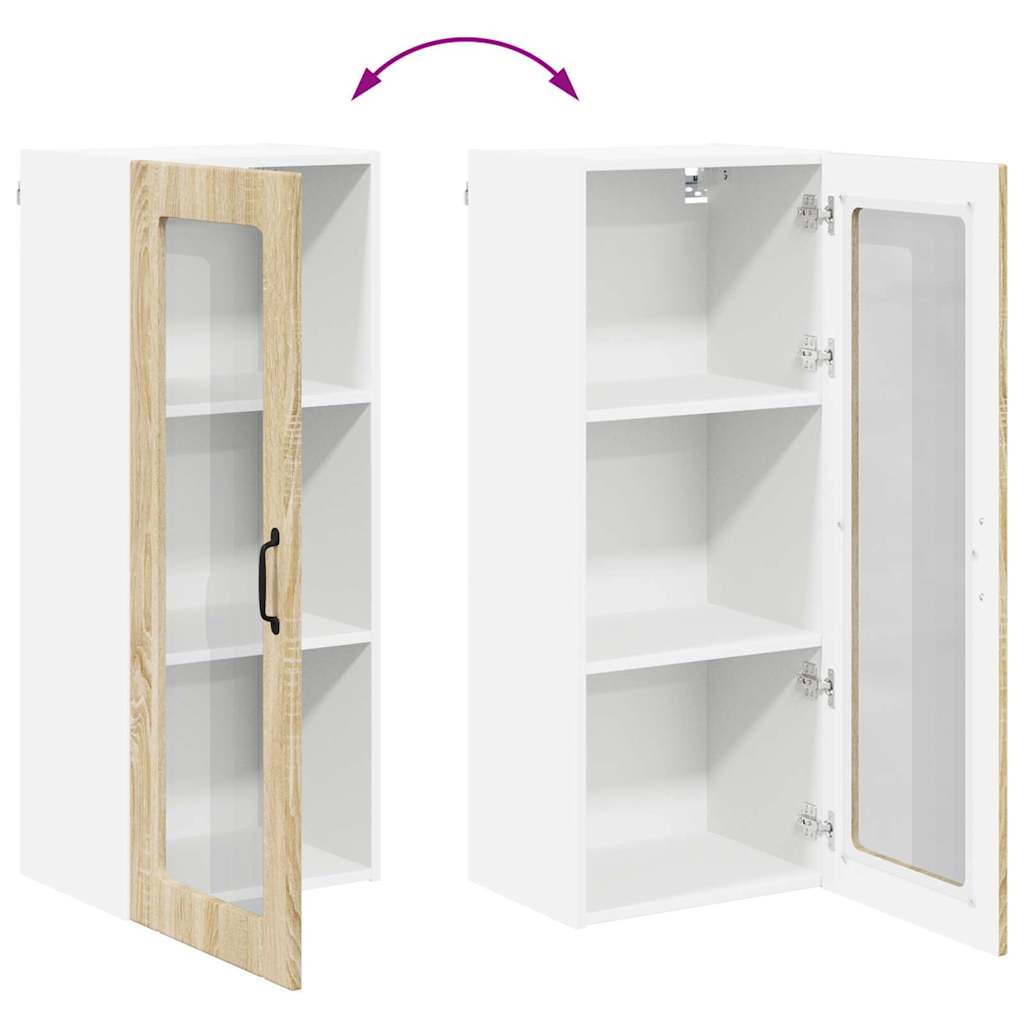 vidaXL Κρεμαστό ντουλάπι κουζίνας Δρύς Sonoma 40 x 31 x 100 εκ.