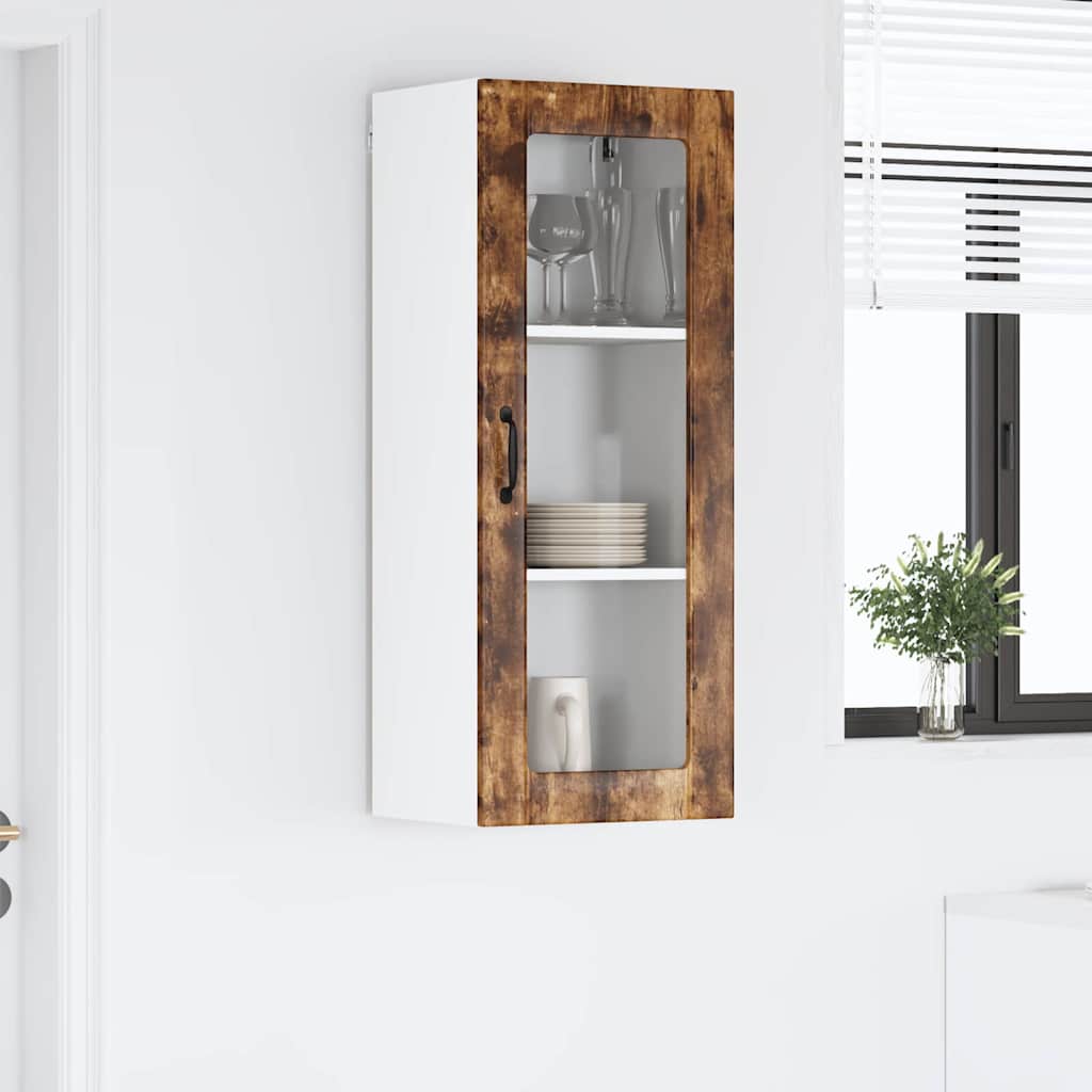 vidaXL Ντουλάπα Κουζίνας με ράφι Καπνιστό Δρύς 40 x 31 x 100 εκ.