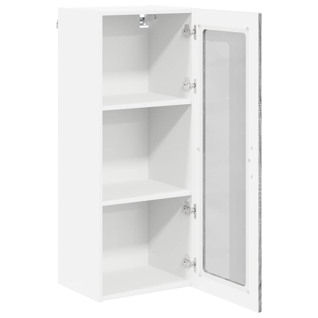 vidaXL Κρεμαστό ντουλάπι κουζίνας Γκρίζο Σονομα 40 x 31 x 100 εκ.