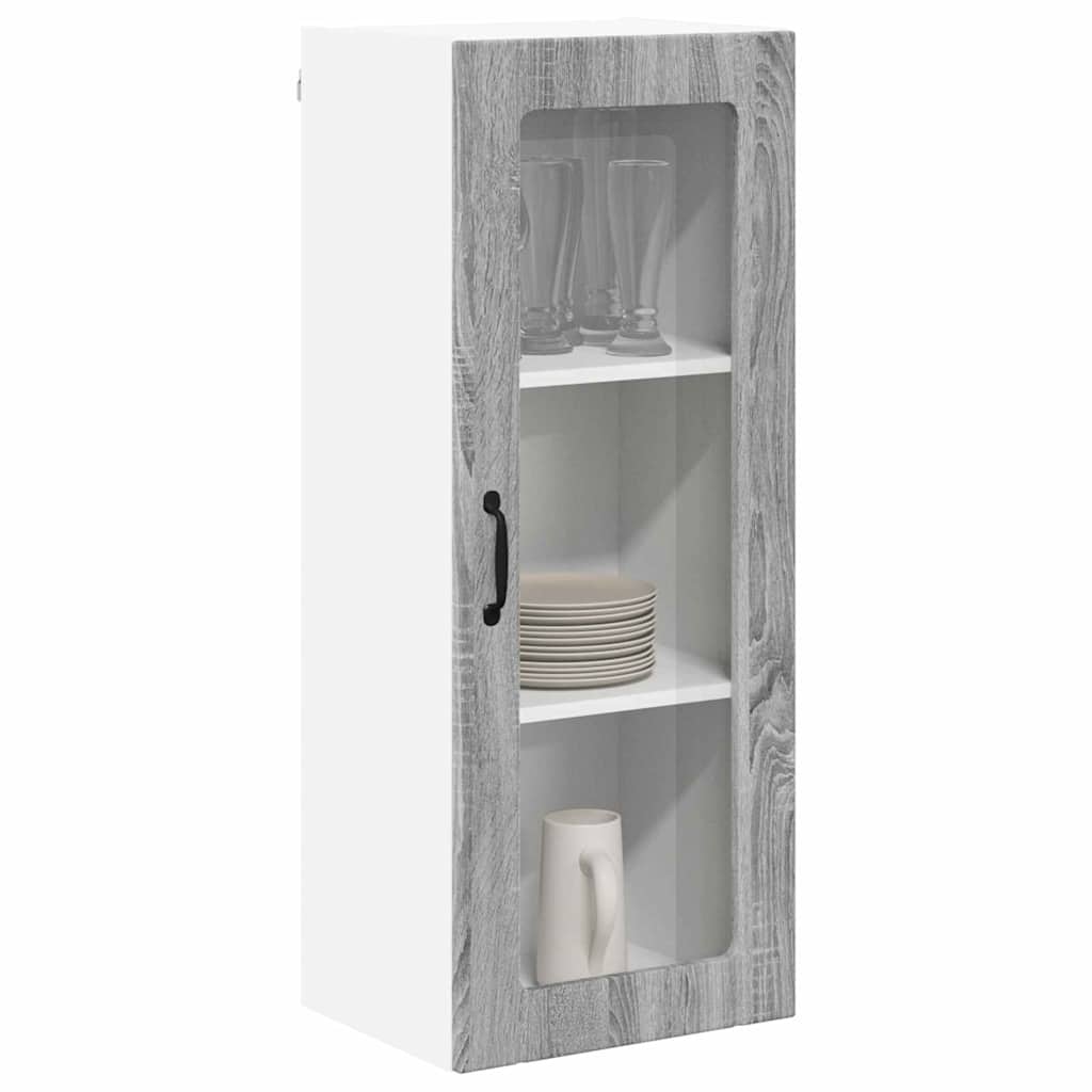 vidaXL Κρεμαστό ντουλάπι κουζίνας Γκρίζο Σονομα 40 x 31 x 100 εκ.