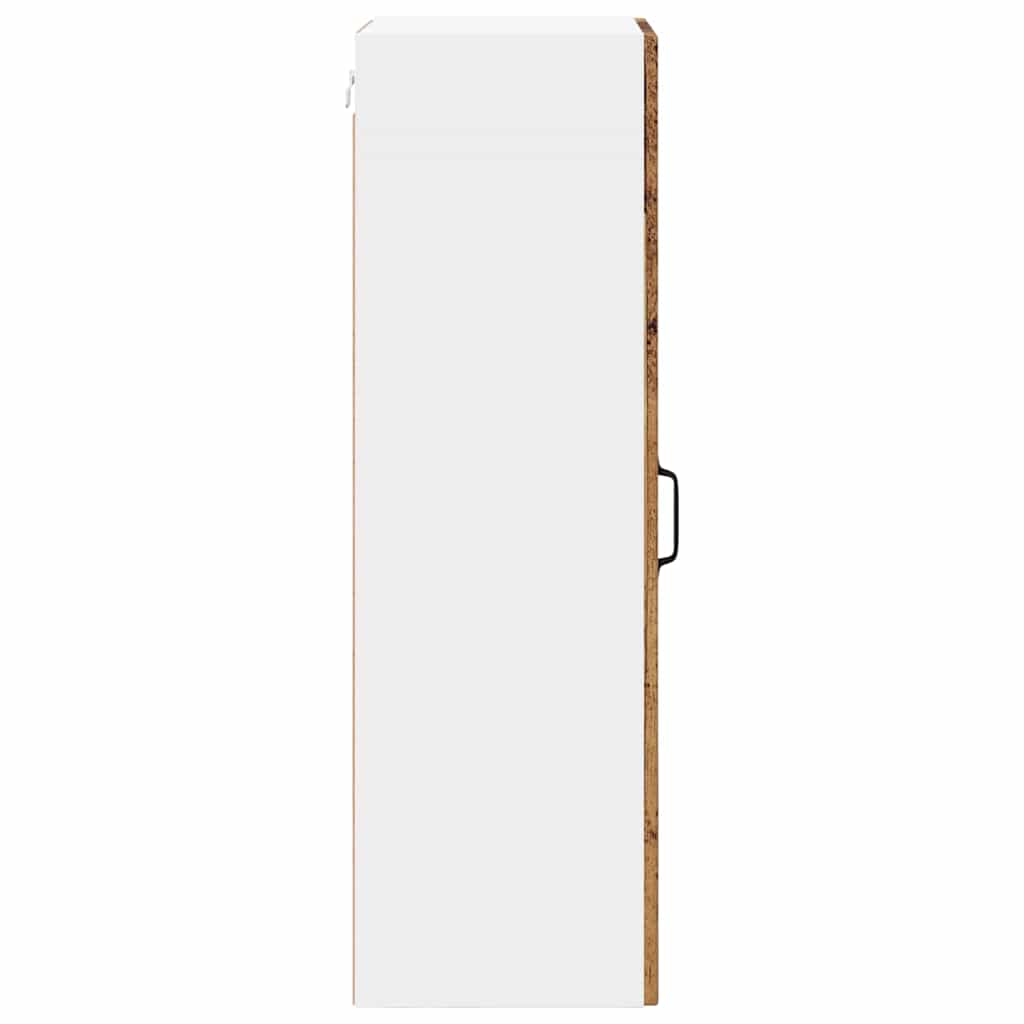 vidaXL Κρεμαστό ντουλάπι κουζίνας με ράφι Παλιό Ξύλο 40 x 31 x 100 εκ.