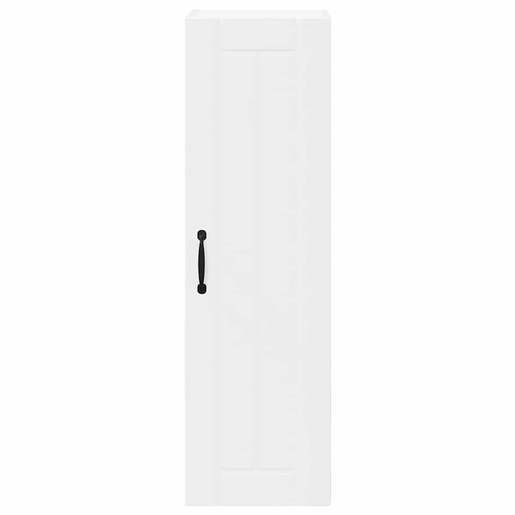 vidaXL Κρεμαστό ντουλάπι κουζίνας με ράφι Λευκό 30 x 31 x 100 εκ.
