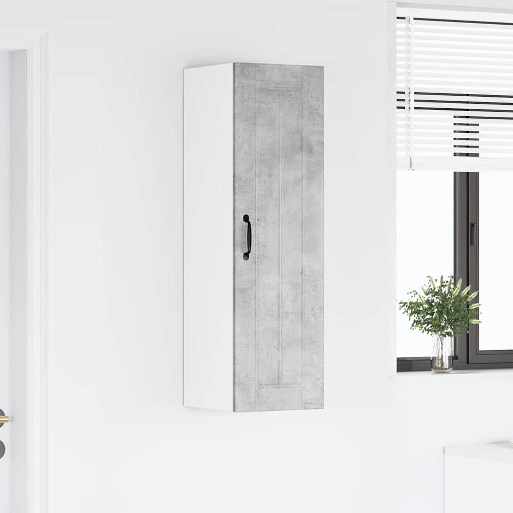 vidaXL Κρεμαστό ντουλάπι κουζίνας Σκυρόδεμα Γκρι 30 x 31 x 100 εκ.