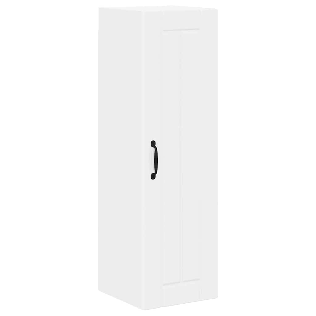 vidaXL Κρεμαστό ντουλάπι κουζίνας με ράφι Υψηλής γυαλάδας λευκό
