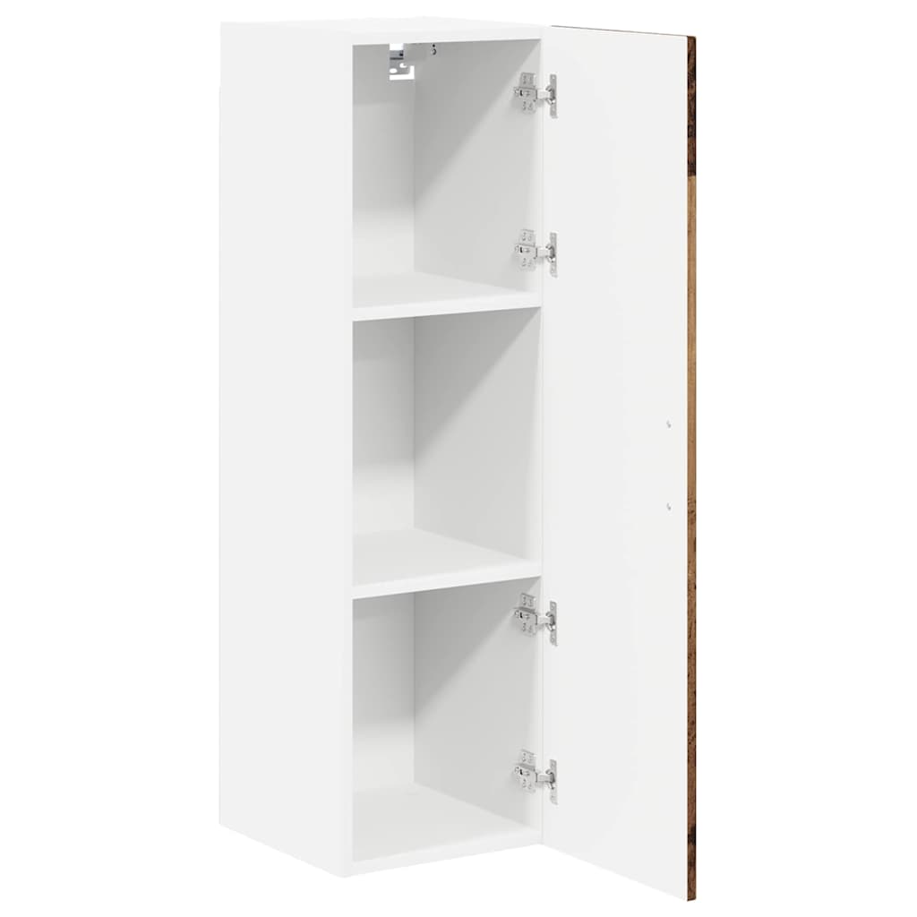 vidaXL Κρεμαστό ντουλάπι κουζίνας με ράφι Παλιό Ξύλο 30 x 31 x 100 εκ.