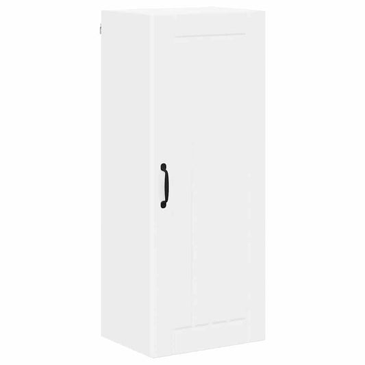 vidaXL Κρεμαστό ντουλάπι κουζίνας με ράφι Υψηλής γυαλάδας λευκό