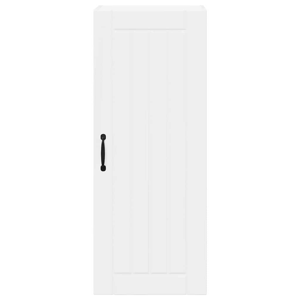 vidaXL Κρεμαστό ντουλάπι κουζίνας με ράφι Υψηλής γυαλάδας λευκό