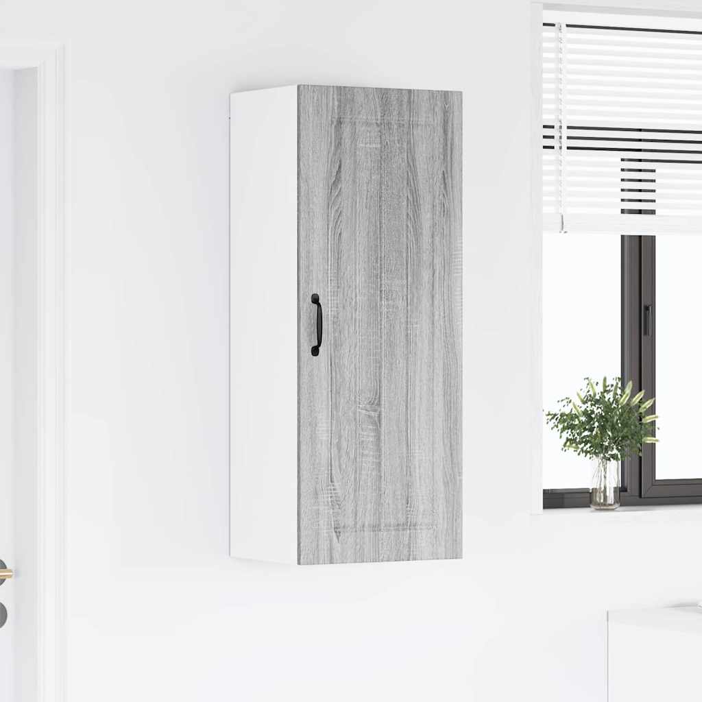 vidaXL Κρεμαστό ντουλάπι κουζίνας Γκρίζο Σονομα 40 x 31 x 100 εκ.