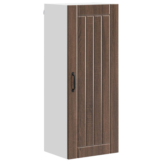 vidaXL Ντουλάπα Τοίχου LUCCA Καφέ Ξύλο Δρυός 40 x 31 x 100 εκ.