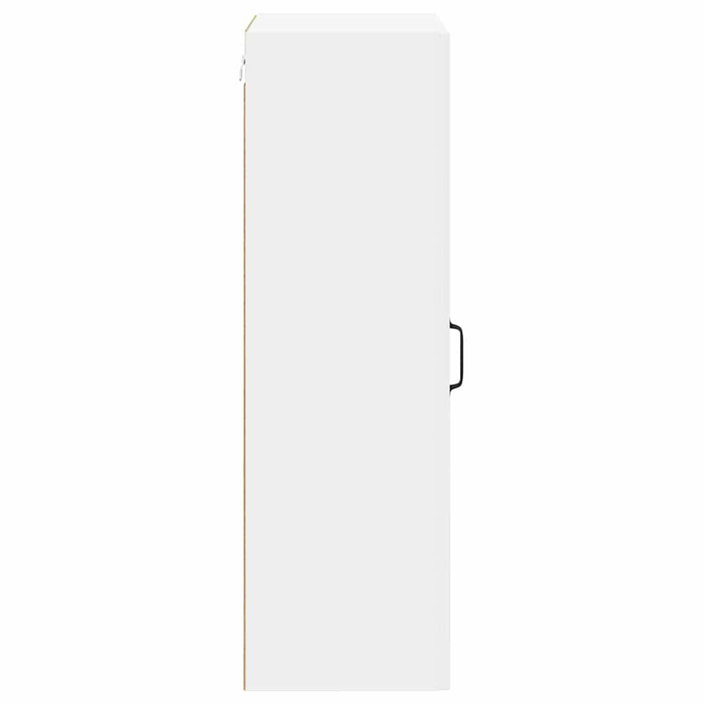 vidaXL Κρεμαστό ντουλάπι κουζίνας με ράφι Λευκό 50 x 31 x 100 εκ.