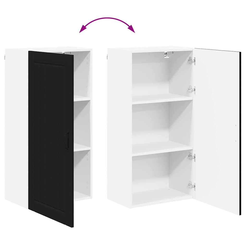 vidaXL Ντουλάπα Κουζίνας Μαύρο 50 x 31 x 100 εκ. Επεξεργασμένο ξύλο