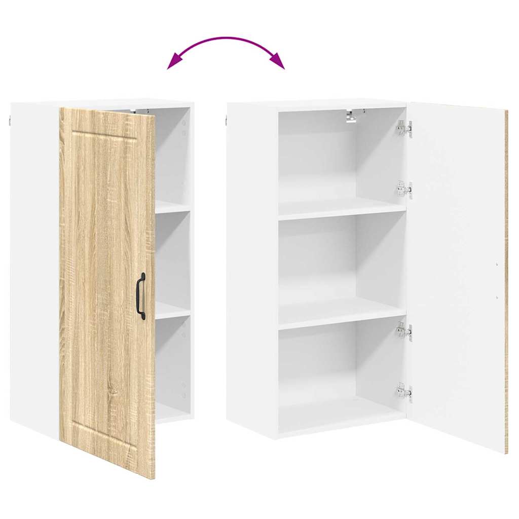 vidaXL Κρεμαστό ντουλάπι κουζίνας Δρύς Sonoma 50 x 31 x 100 εκ.