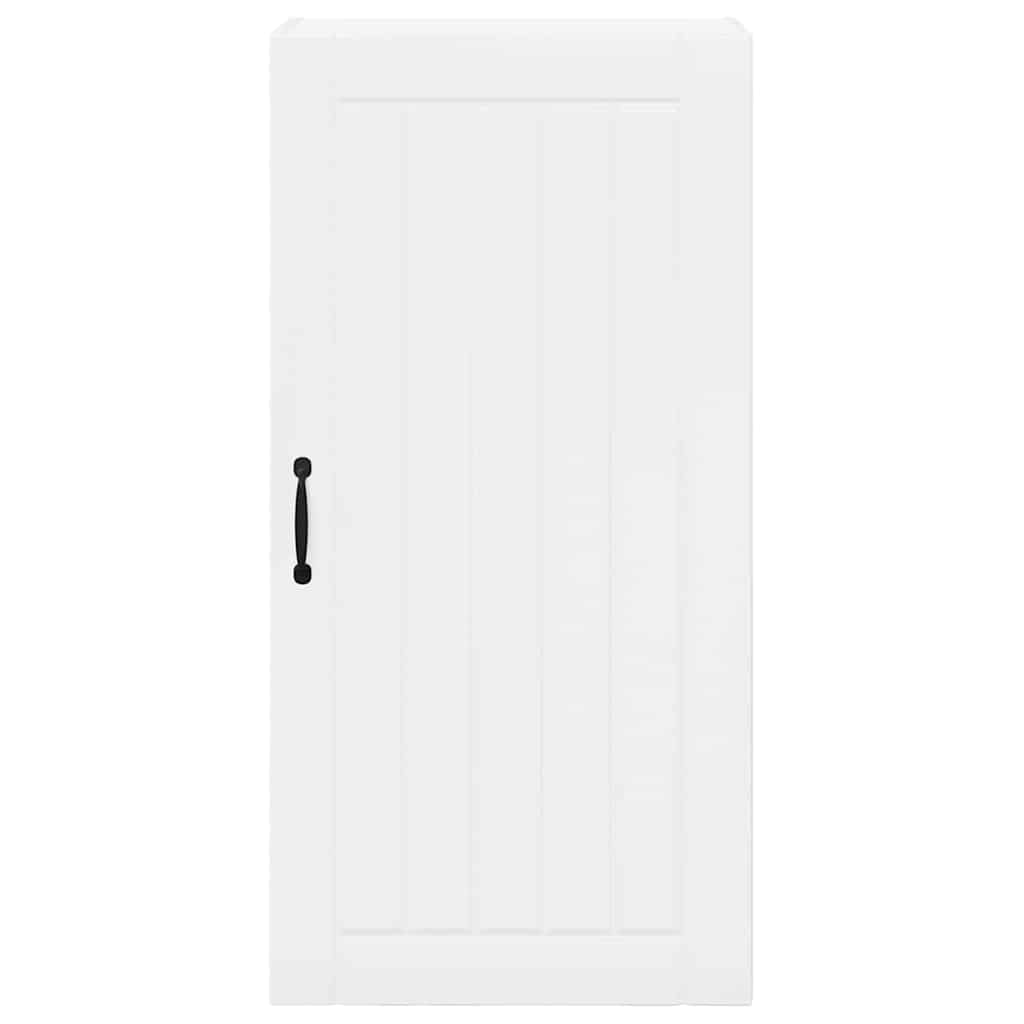 vidaXL Κρεμαστό ντουλάπι κουζίνας με ράφι Υψηλής γυαλάδας λευκό