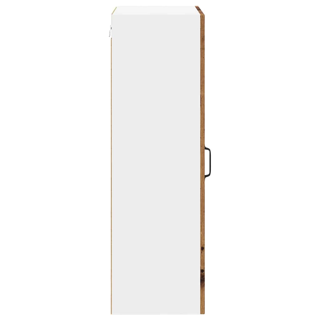 vidaXL Κρεμαστό ντουλάπι κουζίνας με ράφι Παλιό Ξύλο 50 x 31 x 100 εκ.