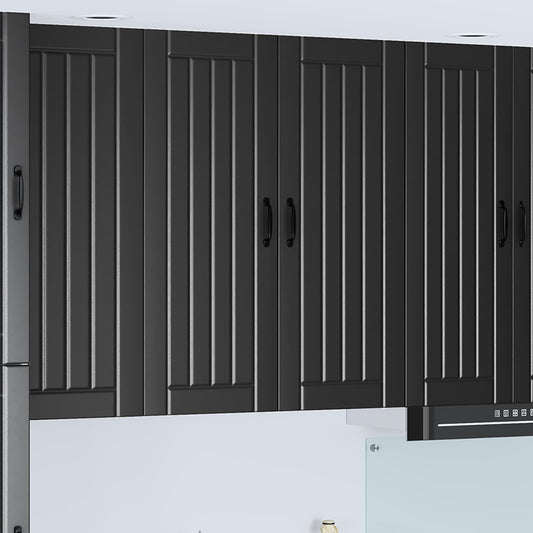 vidaXL Ντουλάπα Κουζίνας Μαύρο 80 x 31 x 100 εκ. Επεξεργασμένο ξύλο