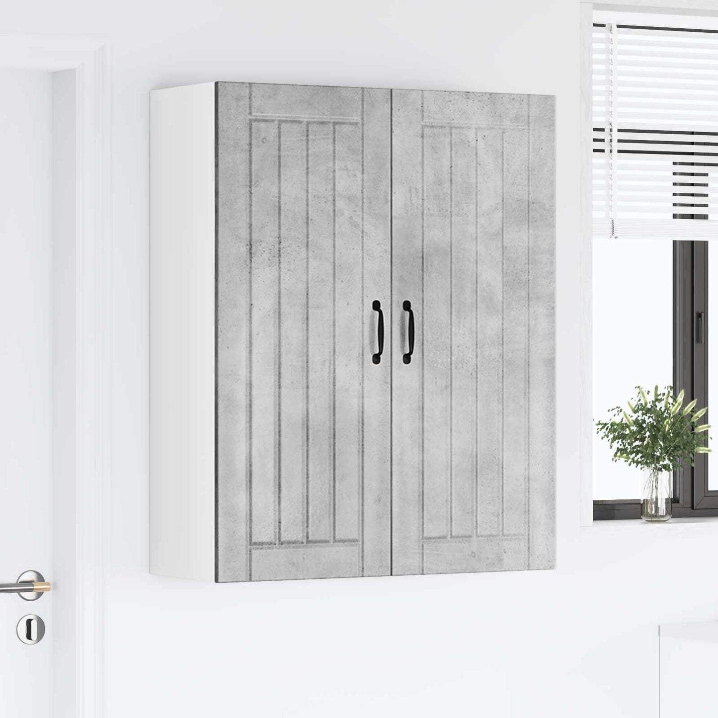 vidaXL Ντουλάπα Κουζίνας Σκυρόδεμα Γκρι 80 x 31 x 100 εκ.