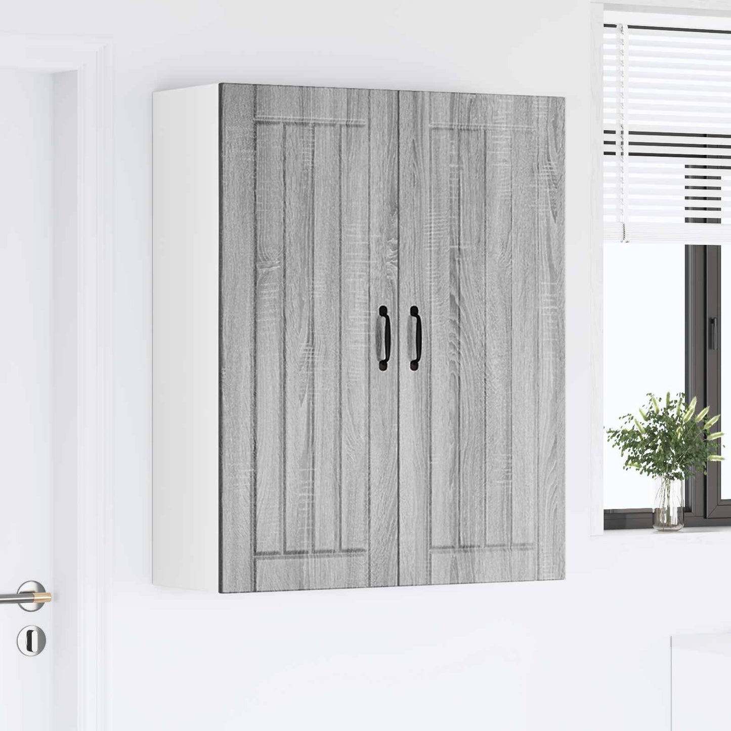 vidaXL Ντουλάπα Κουζίνας Γκρίζο Σονομα 80 x 31 x 100 εκ.