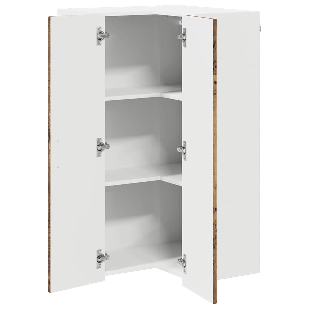 vidaXL Ντουλάπα Κουζίνας Παλιό ξύλο 57 x 57 x 100 εκ.